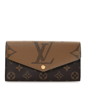 LOUIS VUITTON Reverse Monogram Giant Sarah Wallet
