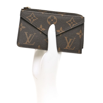 LOUIS VUITTON Monogram Recto Verso Card Holder Black