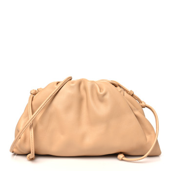 BOTTEGA VENETA Butter Calfskin The Mini Pouch Almond