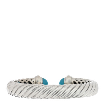 DAVID YURMAN Sterling Silver Turquoise 10mm Waverly Bracelet