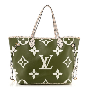 LOUIS VUITTON Monogram Giant Neverfull MM Kaki
