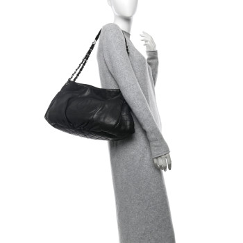 CHANEL Caviar Timeless CC Shoulder Bag Black