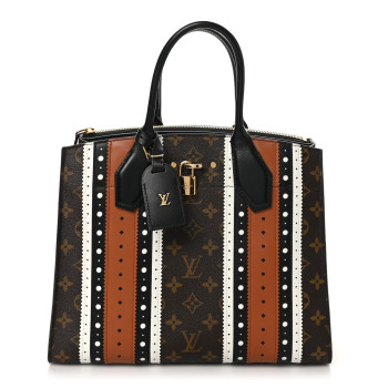 LOUIS VUITTON Monogram Calfskin City Steamer MM Brogue
