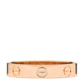 CARTIER 18K Pink Gold 3.5mm LOVE Wedding Band Ring 54 7