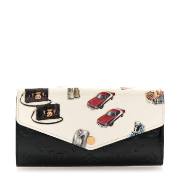 LOUIS VUITTON Vernis Stickers Sarah Wallet NM