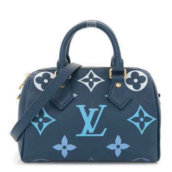 LOUIS VUITTON Empreinte Monogram Giant Speedy Bandouliere 20 Degrade Blue