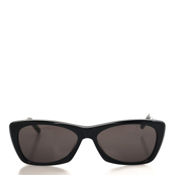 SAINT LAURENT Acetate Cat Eye Sunglasses SL 613 Black