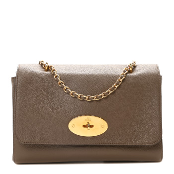 MULBERRY Small Classic Grain Calfskin Medium Lily Flap Clay