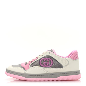 GUCCI Dali Soft Calfskin Womens Mac80 Sneakers 37 Off White Grey Sky Light Rose
