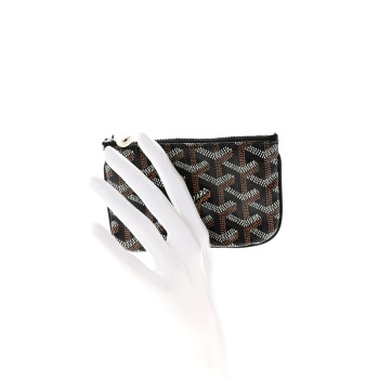 GOYARD Goyardine Nano Senat Key Pouch Black