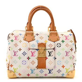 LOUIS VUITTON Monogram Multicolor Speedy 30 White