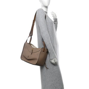 LOEWE Calfskin Small Hammock Shoulder Bag Sand Mink