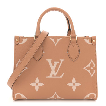 LOUIS VUITTON Empreinte Monogram Giant Onthego PM Arizona Creme