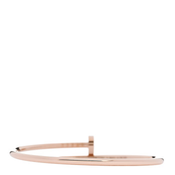 CARTIER 18K Pink Gold Small Juste Un Clou Bracelet 15