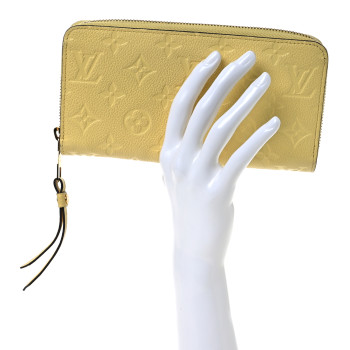 LOUIS VUITTON Empreinte Zippy Wallet Citrine