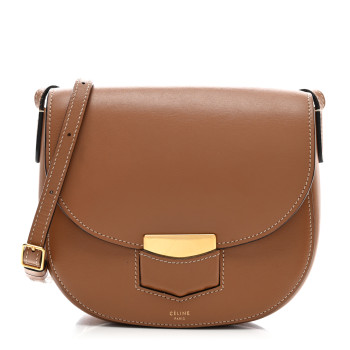 CELINE Supersoft Calfskin Small Trotteur Caramel