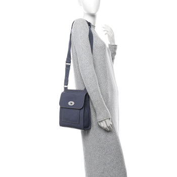 MULBERRY Grain Calfskin New Antony Messenger Crossbody Blue
