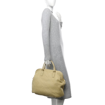 BOTTEGA VENETA Nappa Intrecciato Frame Tote Colonial