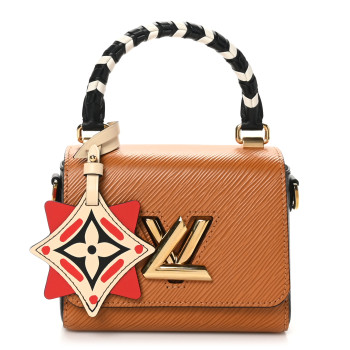 LOUIS VUITTON Epi Crafty Twist Shoulder Bag Mini Caramel