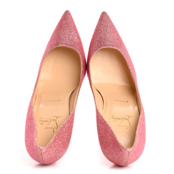 CHRISTIAN LOUBOUTIN Glitter Tisse So Kate 120 Pumps 39 Poudre