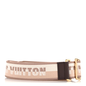 LOUIS VUITTON Jacquard Speedy Bandouliere 20 Shoulder Strap Beige Brown