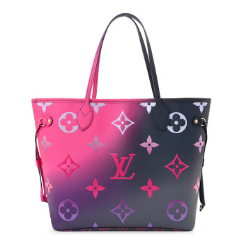 LOUIS VUITTON Monogram Giant Spring In The City Neverfull MM Midnight Fuchsia