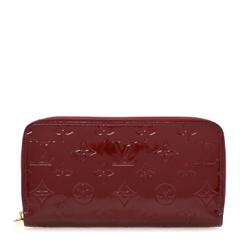 LOUIS VUITTON Vernis Zippy Wallet Amarante