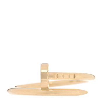 CARTIER 18K Yellow Gold Small Juste Un Clou Ring 55 7.25
