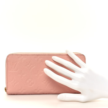 LOUIS VUITTON Empreinte Zippy Wallet Rose Poudre