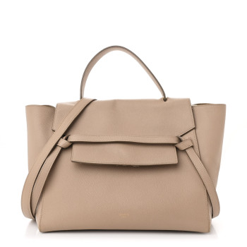 CELINE Grained Calfskin Mini Belt Bag Light Taupe