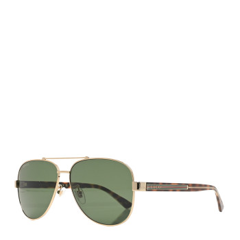 GUCCI Web Aviator Sunglasses GG0528S Tortoise