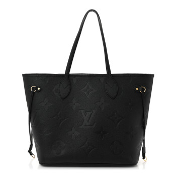 LOUIS VUITTON Empreinte Monogram Giant Neverfull MM Black