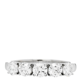 PARKER & WEST Platinum Diamond 1.04ct Half Eternity Band Ring 52 6