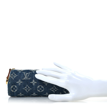 LOUIS VUITTON Monogram Denim Speedy GM Pochette Case