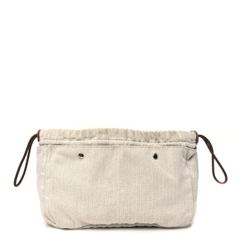 HERMES Canvas Barenia Fourbi 25 MM Bag Insert Natural Fauve