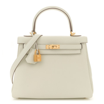 HERMES Togo Kelly Retourne 25 Mushroom