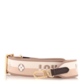 LOUIS VUITTON Jacquard Speedy Bandouliere 20 Shoulder Strap Beige Brown