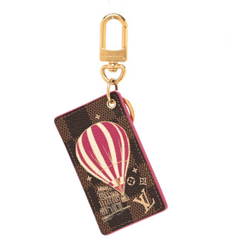 LOUIS VUITTON Damier Ebene Illustre Air Balloon Bag Charm Grenade