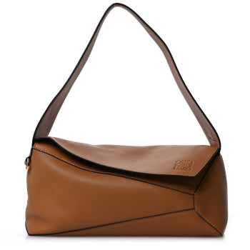 LOEWE Calfskin Puzzle Hobo Tan