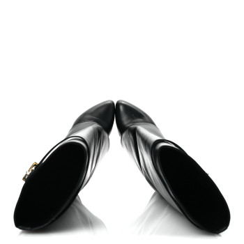 GIVENCHY Calfskin Shark Lock Pant Boots 36 Black