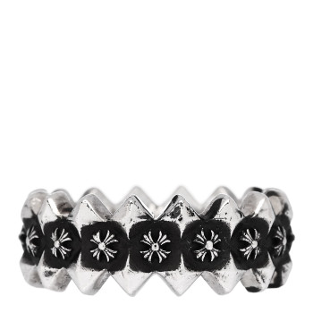 CHROME HEARTS Sterling Silver CH Plus Punk Band Ring 60 9