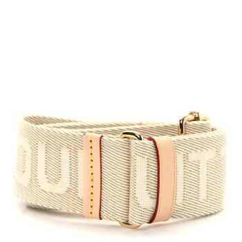 LOUIS VUITTON Jacquard High Rise Shoulder Strap Beige