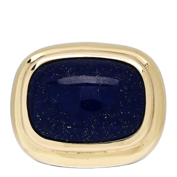 DAVID YURMAN Sterling Silver 18K Yellow Gold Lapis Lazuli Waverly Ring