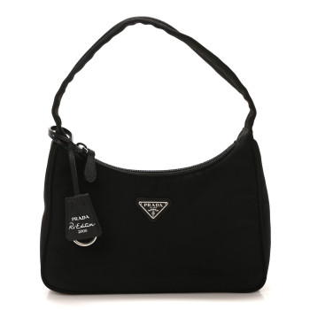 PRADA Tessuto Nylon Mini Re-Edition 2000 Bag Black
