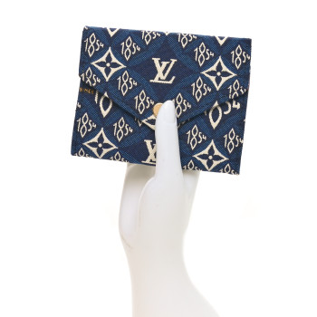 LOUIS VUITTON Jacquard Since 1854 Victorine Wallet Blue