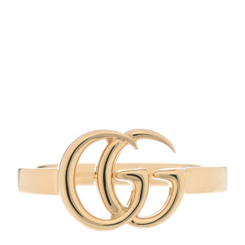 GUCCI 18K Yellow Gold Running GG Ring 56 7.5