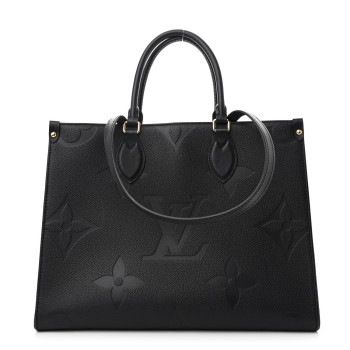 LOUIS VUITTON Empreinte Monogram Giant Onthego MM Black