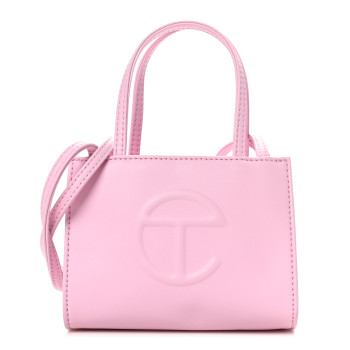 TELFAR Vegan Leather Small Shopping Bag Bubblegum
