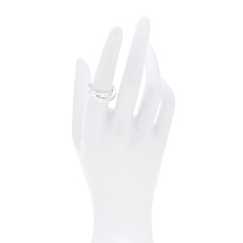 TIFFANY Sterling Silver 1837 Interlocking Circles Ring 54 7