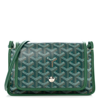GOYARD Goyardine Plumet Wallet Clutch Green